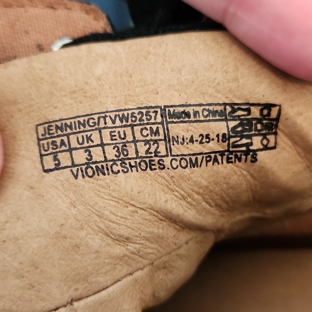 Vionic Jenning Suede Black High Top Sneakers - Picture 6 of 8